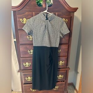 Gray and black Homeyee dress, size 4, perfect condition